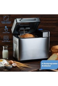 Bilge Home Coocher 5239 Tek Hazneli 3 Karıştırıcılı Zaman Ayarlı 710 W Inox Ekmek Yapma Makinesi