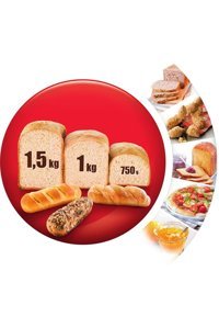 Moulinex OW6101 Mac Pane Tek Hazneli 3 Karıştırıcılı Zaman Ayarlı 1650 W Beyaz Ekmek Yapma Makinesi