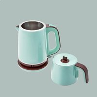 Homend Vintage Royaltea 1736H Çelik Demlikli 2000 W Çelik Gövdeli Mint Yeşili Vintage Çay Makinesi