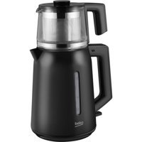 Beko BKK 2221 Cam Demlikli 1650 W Plastik Gövdeli Siyah Retro Çay Makinesi