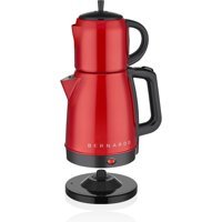 Bernardo Ruby BRND-035 Çelik Demlikli 2000 W Çelik Gövdeli Kırmızı Çay Makinesi