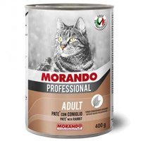 Morando Pate Tavşanlı Parça Etli Yetişkin Yaş Kedi Maması 400 gr