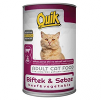Quik Adult Biftekli Sebzeli Jöleli Yetişkin Yaş Kedi Maması 415 gr