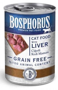 Bosphorus Tahılsız Ciğerli Yetişkin Yaş Kedi Maması 415 gr