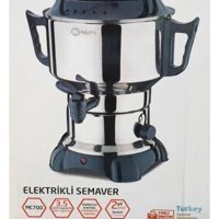 Mupa Çelik Demlikli 1100 W Çelik Gövdeli İnox Çay Makinesi