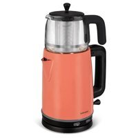 Goldmaster GM-7375Mc Çelik Demlikli 2500 W Çelik Gövdeli Mercan Retro Çay Makinesi