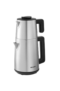 Arçelik CM 9922 Çelik Demlikli 1650 W Çelik Gövdeli İnox Retro Çay Makinesi