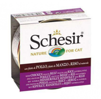Schesir Doğal Sığır Etli Tavuklu Yetişkin Yaş Kedi Maması 85 gr