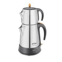 Arzum AR3004-INX Çelik Demlikli 1650 W Çelik Gövdeli İnox Retro Çay Makinesi