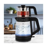 Goldmaster Çınar GM - 8320 Cam Demlikli 1900 W Işıklı Cam Gövdeli Şeffaf Çay Makinesi