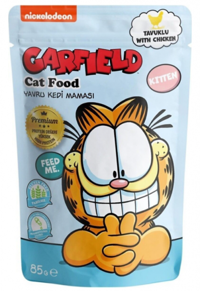 Garfield Tavuklu Yavru Yaş Kedi Maması 85 gr