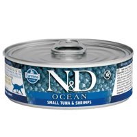 N&D Ocean Karidesli Ton Balıklı Yetişkin Yaş Kedi Maması 80 gr