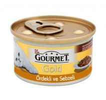 Gourmet Gold Ördekli Sebzeli Yetişkin Yaş Kedi Maması 85 gr