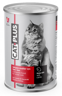 CatPlus Kuzu Etli Yetişkin Yaş Kedi Maması 415 gr