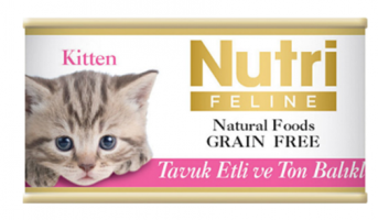 Nutri Feline Tavuklu Ton Balıklı Yavru Yaş Kedi Maması 85 gr