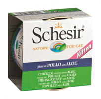 Schesir Kitten Aloeveralı Tavuklu Yavru Yaş Kedi Maması 85 gr