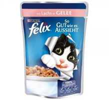 Felix Pouch Somonlu Yetişkin Yaş Kedi Maması 100 gr