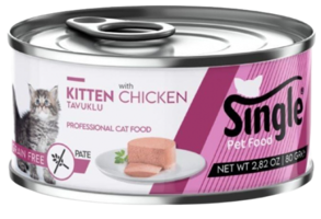 Single Pate Tavuklu Yavru Yaş Kedi Maması 80 gr