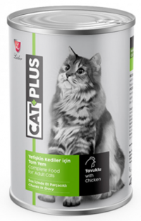 CatPlus Tavuklu Yetişkin Yaş Kedi Maması 415 gr