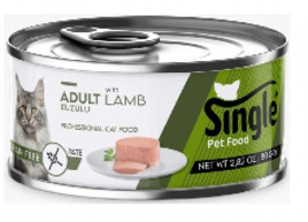 Single Pate Kuzu Etli Yetişkin Yaş Kedi Maması 80 gr