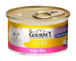 Gourmet Gold Sığır Etli Soslu Yetişkin Yaş Kedi Maması 85 gr