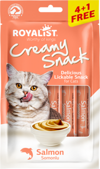 Royalist Creamy Snack Somonlu Ezme Yetişkin Yaş Kedi Maması 75 gr