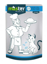 Master Pouch Balıklı Yetişkin Yaş Kedi Maması 80 gr
