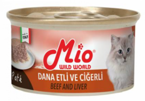 Mio Ciğerli Dana Etli Yetişkin Yaş Kedi Maması 85 gr
