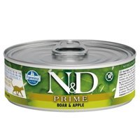 N&D Yaban Elmalı Yaban Domuzlu Yetişkin Yaş Kedi Maması 80 gr