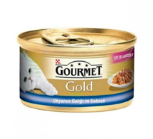 Gourmet Gold Okyanus Balıklı Sebzeli Yetişkin Yaş Kedi Maması 85 gr