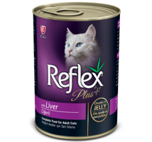 Reflex Plus Ciğerli Jöleli Yetişkin Yaş Kedi Maması 400 gr