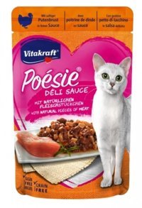 Vitakraft Poesie Hindili Soslu Yetişkin Yaş Kedi Maması 85 gr