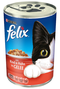 Felix Sığır Etli Tavuklu Yetişkin Yaş Kedi Maması 400 gr