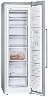 Siemens GS36NVI30N No Frost 7 Çekmeceli A++ Enerji Sınıfı 242 lt Dikey Solo Derin Dondurucu Inox