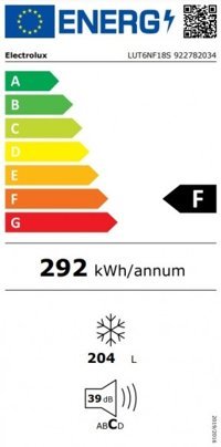 Electrolux LUT6NF18S No Frost 7 Çekmeceli A+ Enerji Sınıfı 204 lt Dikey Solo Derin Dondurucu Beyaz
