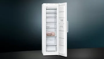 Siemens GS36NVWFON 5 Çekmeceli F Enerji Sınıfı 241 lt Dikey Solo Derin Dondurucu Beyaz