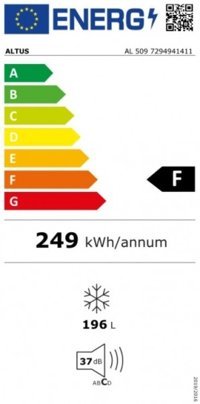 Altus AL 509 E Statik 5 Çekmeceli A+ Enerji Sınıfı 170 lt Dikey Solo Derin Dondurucu Beyaz
