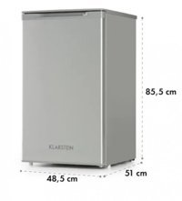 Klarstein Garfield XL A+ Enerji Sınıfı 75 lt Dikey Solo Çekmeceli Mini Derin Dondurucu Gri
