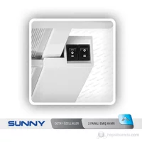 Sunny SNY-581 Bacasız Sürgülü Karbon Filtreli Tek Motorlu İnox Aspiratör