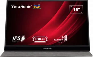 ViewSonic VG1655 60 Hz 5 ms 16 inç FHD Flat IPS VGA HDMI 1920 x 1080 px LED Monitör