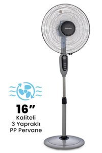 Goldmaster GFN-7903 Sessiz 16 inç 3 Kademeli Yer Kullanımlı Kule Tipi Vantilatör