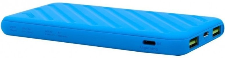 Preo Jetpower 4000 mAh Hızlı Şarj Lightning Çoklu Kablolu Powerbank Mavi