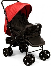 Tois Baby Honey Plus Çift Yönlü Katlanabilir 360 Derece Dönen Tam Yatar Kabin Tipi Puset Bebek Arabası Kırmızı