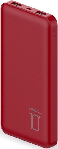 ACL PW-34 10000 mAh Hızlı Şarj Micro USB Çoklu Kablolu Powerbank Kırmızı