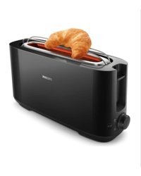 Philips Daily Collection HD2590/90 2 Dilim Kırıntı Tepsili Telli Akıllı 870 W Siyah Mini Ekmek Kızartma Makinesi