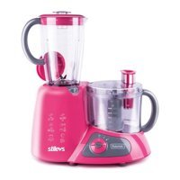 Stilevs Robotek Doğrayıcılı Rendeli 1000 W Mutfak Robotu Pembe