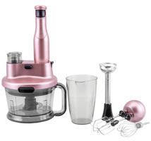 Karaca Flamingo Doğrayıcılı Rendeli Çırpıcılı 1500 W Mutfak Robotu Rosegold
