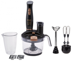 Emsan Magic Doğrayıcılı Rendeli Çırpıcılı 1500 W Siyah Mutfak Robotu