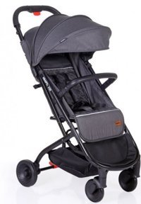 Kraft X55 Katlanabilir Tek Elle Kapanan 360 Derece Dönen Tam Yatar Puset Bebek Arabası Antrasit