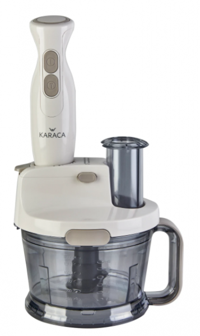 Karaca Latte Doğrayıcılı Rendeli Çırpıcılı 1000 W Krem Mutfak Robotu